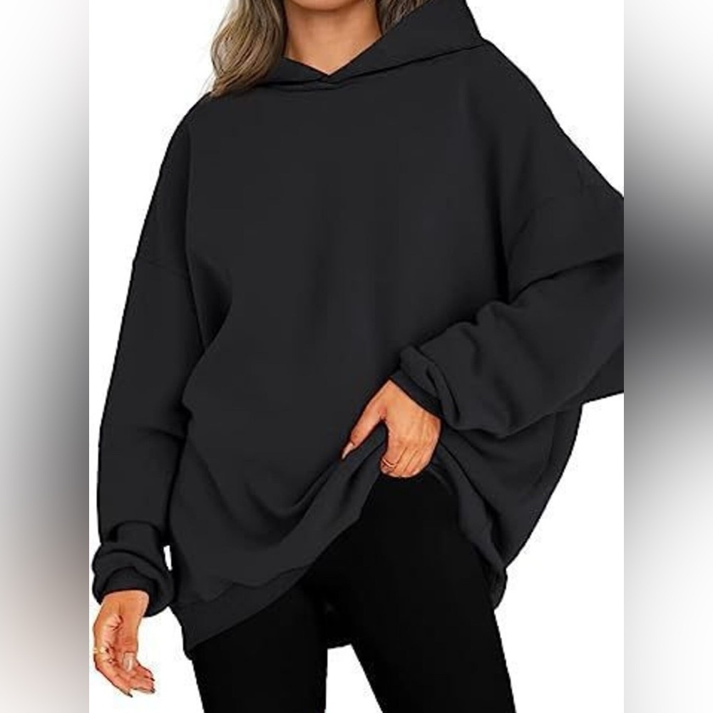 Drop Shoulder Long Sleeve Hoodie